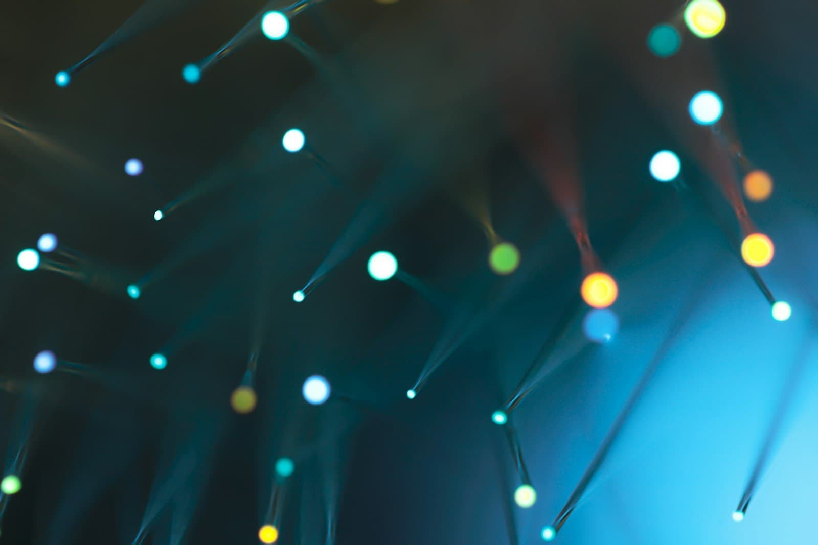 Abstract network of glowing connected nodes representing self hosted ai memory built as a knowledge graph
