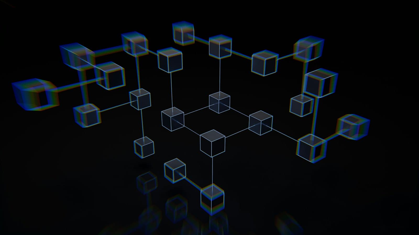 Abstract blue and purple digital network mesh, representing the memory api layer that mem0 and the stateful agent runtime that letta each build in different shapes